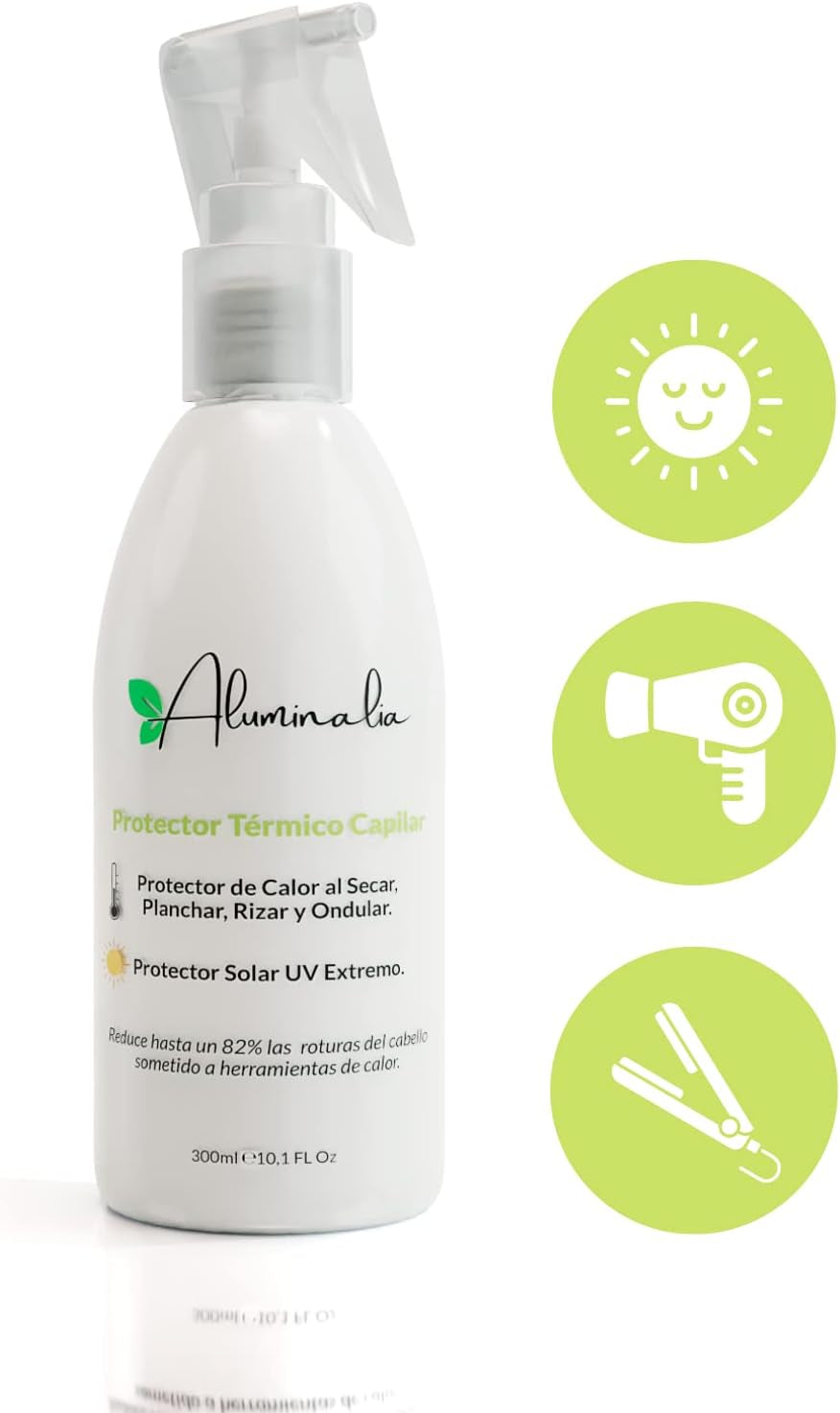 Spray De Protection Chaleur Cheveux - Spray Thermoprotecteur Cheveux Contre Lisseurs, Sèche-Cheveux Et Des Fers À Friser - Protection Des Cheveux Contre Les Rayons UV Du Soleil (300 Ml)
