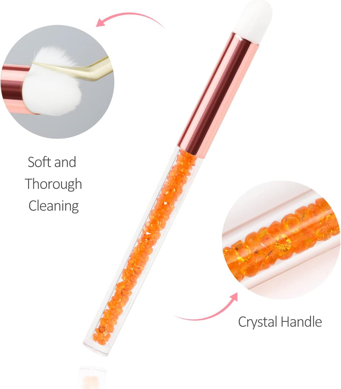 Shampoing Pour Extensions De Cils Avec Brosse - 100 Ml - Mousse Nettoyante Pour Extensions Et Cils En Grappe - Sans Paraben Et Sans Huile - Utilisation En Salon À Domicile