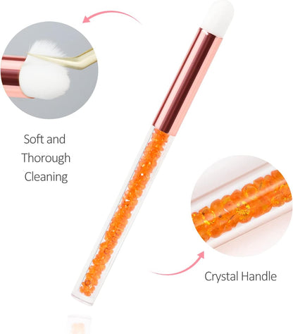 Shampoing Pour Extensions De Cils Avec Brosse - 100 Ml - Mousse Nettoyante Pour Extensions Et Cils En Grappe - Sans Paraben Et Sans Huile - Utilisation En Salon À Domicile