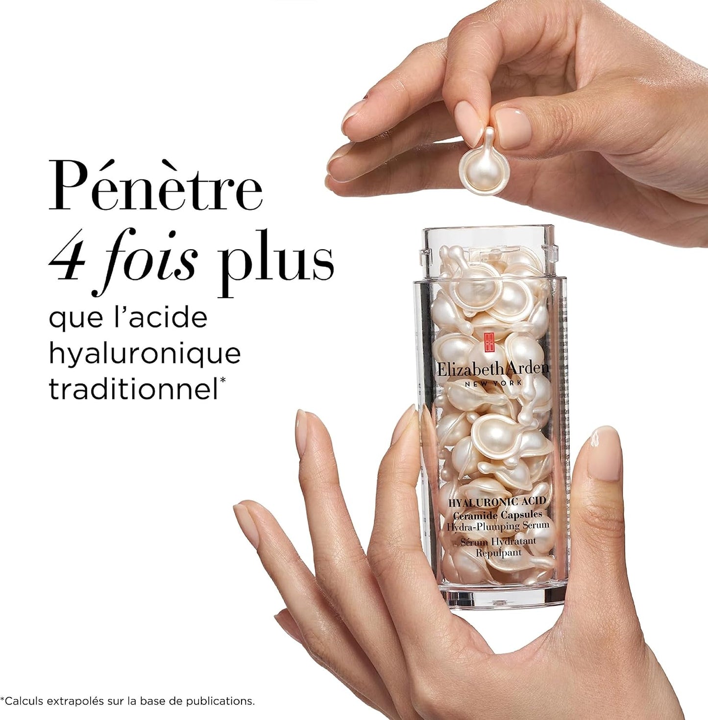 Elizabeth Arden - Hyaluronic Acid Ceramide Capsules - Soin Skincare Anti-Âge - Sérum Pour Le Visage Hydratant & Repulpant - Repulpe, Lisse Et Assouplit La Peau