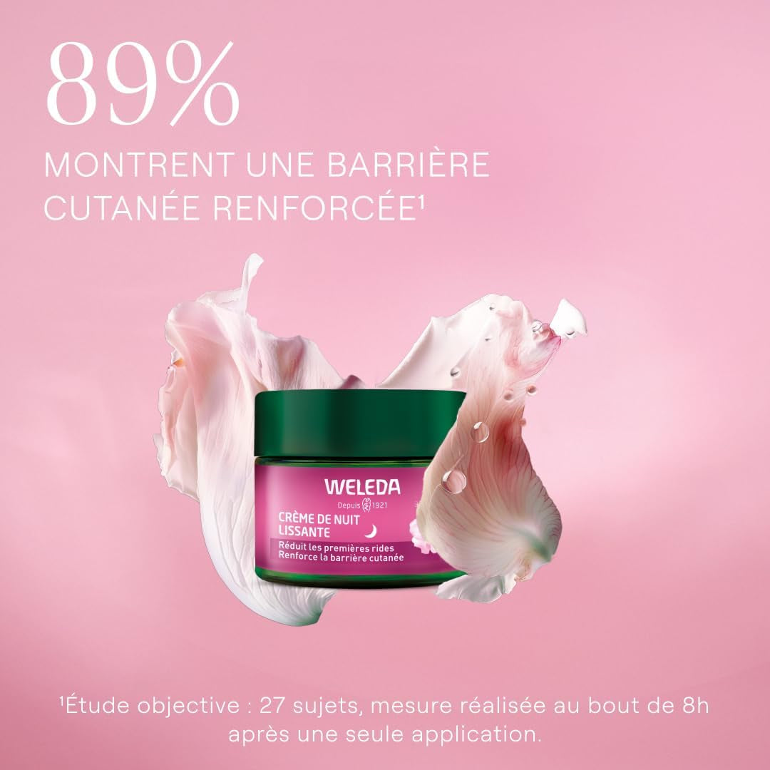 - Crème De Nuit Lissante Rose Musquée + Thé Blanc - 40 Ml | Soin Anti‑Âge Premières Rides, Crème Visage De Nuit, Huile De Rose Musquée Bio, Non Comédogène, NATRUE
