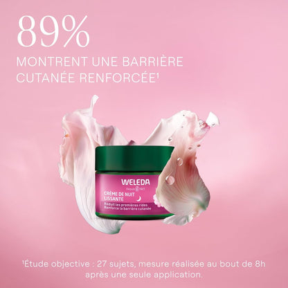 - Crème De Nuit Lissante Rose Musquée + Thé Blanc - 40 Ml | Soin Anti‑Âge Premières Rides, Crème Visage De Nuit, Huile De Rose Musquée Bio, Non Comédogène, NATRUE