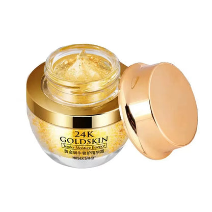 24K Gold Snail Collagen Face Cream Moisturizing Skincare Essential Brightening Anti- Aging Wrinkle Whitening Face Skin Care 50Ml