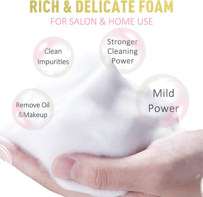Shampoing Pour Extensions De Cils Avec Brosse - 100 Ml - Mousse Nettoyante Pour Extensions Et Cils En Grappe - Sans Paraben Et Sans Huile - Utilisation En Salon À Domicile
