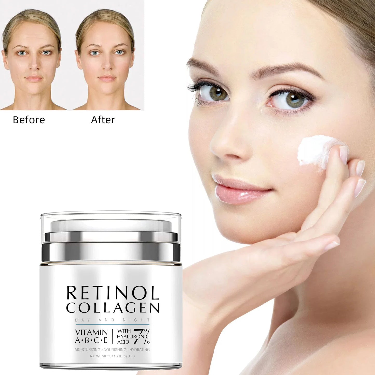 Cross-Border Amazon Collagen Moisturizing Cream Moisturizing Firming Skin Cream Refreshing Skin Nourishing Cream