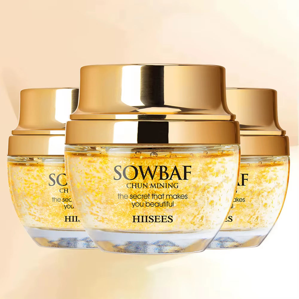 24K Gold Snail Collagen Face Cream Moisturizing Skincare Essential Brightening Anti- Aging Wrinkle Whitening Face Skin Care 50Ml