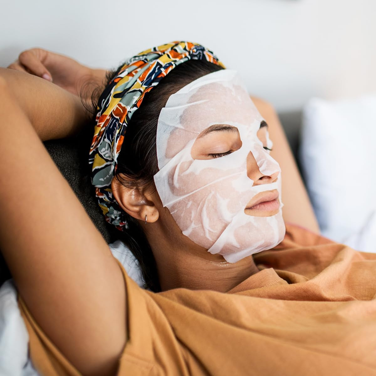 | Masque En Tissu, Hydratant Anti-Âge, 95% D’Origine Naturelle, Testé Dermatologiquement, Formule Végan, 24 X 22 Ml