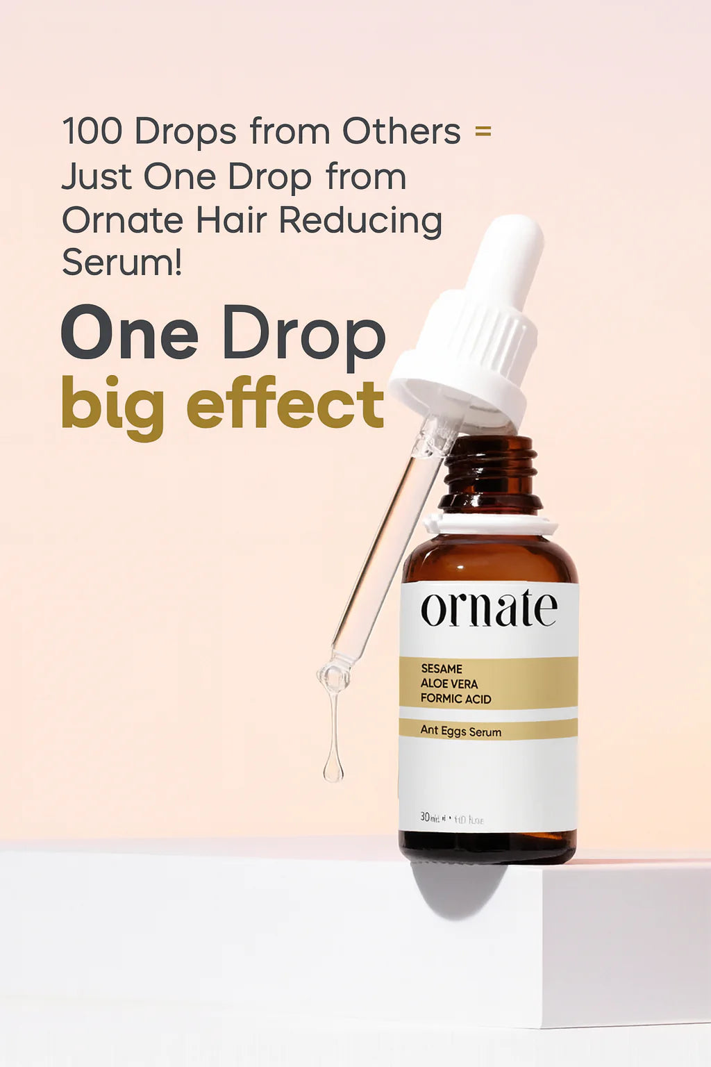 Ant Egg Oil Hair Reduction Serum 30Ml – 0.5% Formic Acid & 10% Aloe Vera