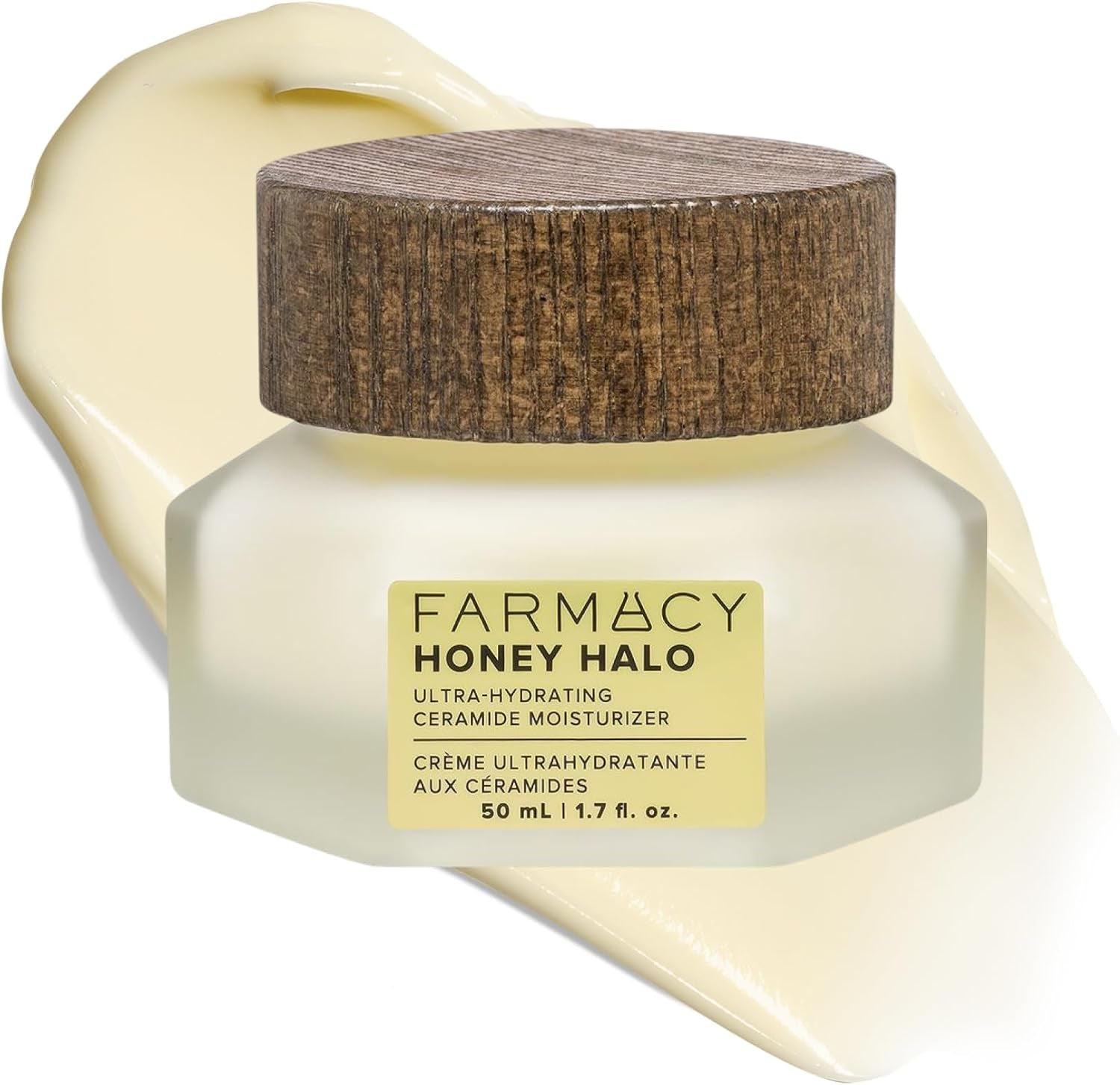 Crème Hydratante Pour Le Visage Honey Halo Ceramide - Lotion Hydratante Pour Le Visage Pour Peau Sèche (1,7 Once)