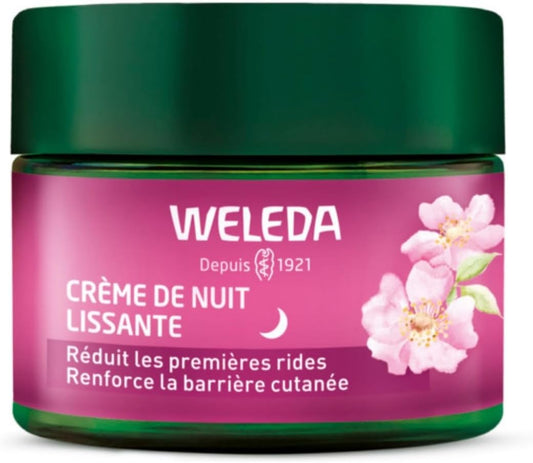 - Crème De Nuit Lissante Rose Musquée + Thé Blanc - 40 Ml | Soin Anti‑Âge Premières Rides, Crème Visage De Nuit, Huile De Rose Musquée Bio, Non Comédogène, NATRUE