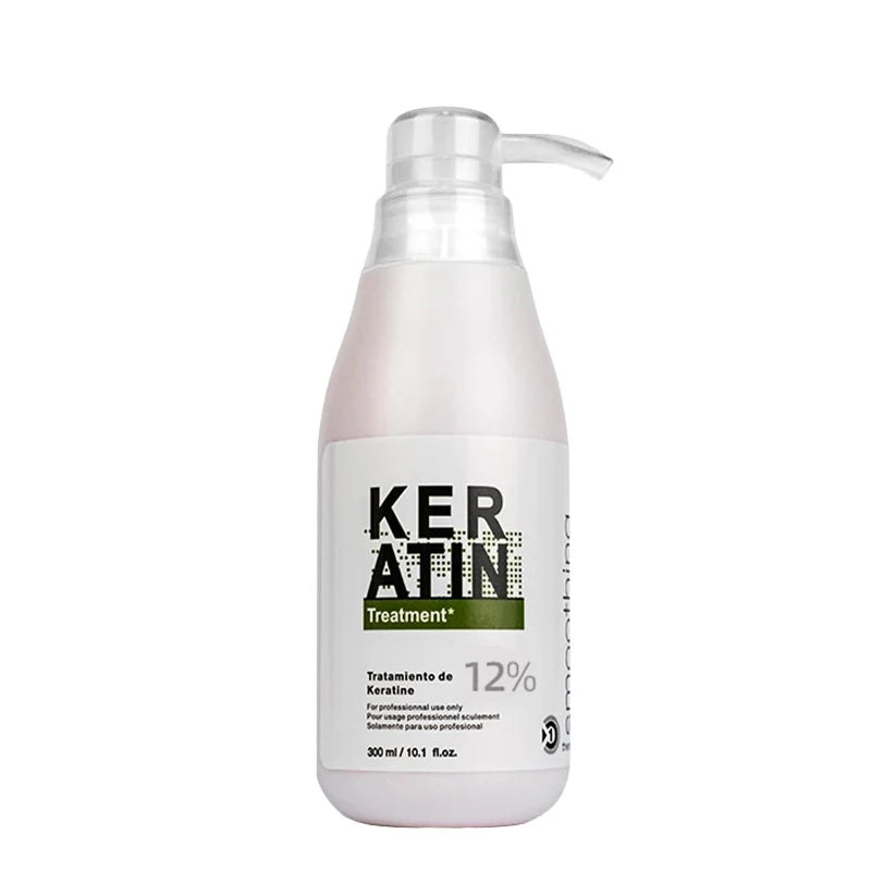 Brazilian Keratin Hair Treatment Formalin Professional Straightening Smoothing Curly Hair Frizz Dry Repair Cream Hair Care