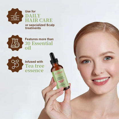 Huile De Romarin 100% Naturelle Pour Cheveux - Pure Organics Rosemary Mint Oil - Stimule La Croissance Et Prévient La Chute Des Cheveux