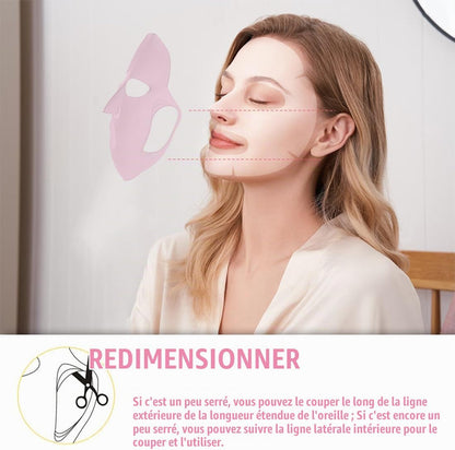 Couverture De Masque De Visage, 2 Pièces Masque Facial De Silicone Pour Le Masque, Masque Réutilisable De Masque De Silicone Visage Facial De Vapeur Imperméable Masque De Beauté De Beautity