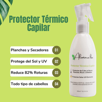 Spray De Protection Chaleur Cheveux - Spray Thermoprotecteur Cheveux Contre Lisseurs, Sèche-Cheveux Et Des Fers À Friser - Protection Des Cheveux Contre Les Rayons UV Du Soleil (300 Ml)