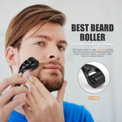 Kit Barbe Homme Complet 12 En 1, Rasoir, Rouleau Barbe, Lames Barbe | Kit De Soin Complet Contenir Huile Barbe, Shampoing Barbe, Crèmes De Barbe, Peigne, Brosse, Ciseaux, Idée Cadeau Pour Homme