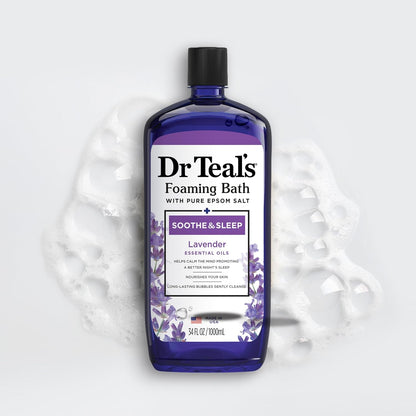 - Bain Moussant Au Sel D'Epsom Pur Et Lavande - Pour L’Apaisement Et Le Sommeil - 1 Litre