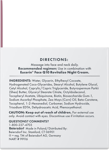Crème Anti-Rides Pour Le Visage - Pour Peaux Sensibles - Avec Coenzyme Q10 - 48 G