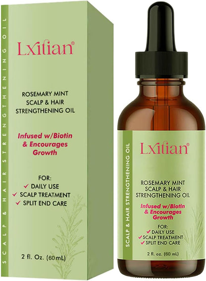 Huile De Romarin 100% Naturelle Pour Cheveux - Pure Organics Rosemary Mint Oil - Stimule La Croissance Et Prévient La Chute Des Cheveux