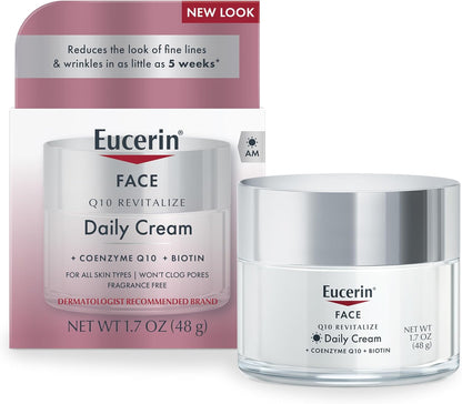 Crème Anti-Rides Pour Le Visage - Pour Peaux Sensibles - Avec Coenzyme Q10 - 48 G