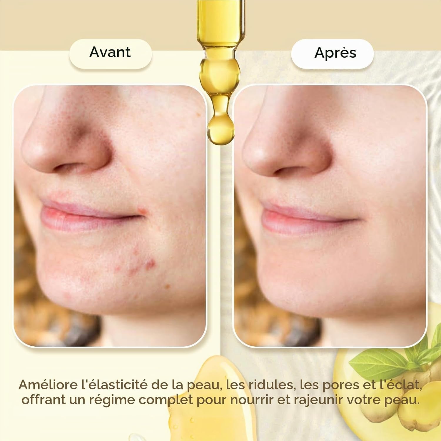 Soins Pour Le Visage À La Curcuma, 5 Produits Skincare Coffret Beauté Femme Avec Nettoyant, Huile De Curcuma, Serum Hydratant Visage, Creme Visage, Savon Au Curcuma, Coffret Cadeau Femme