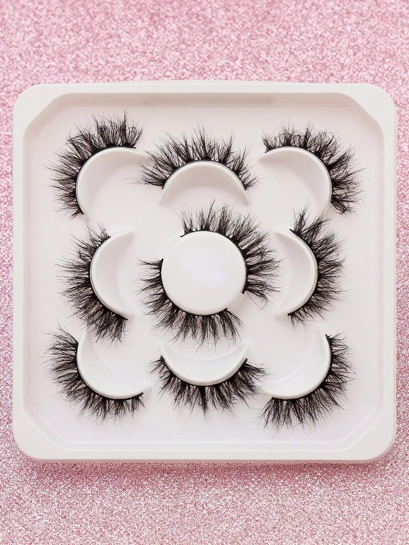 5 Pairs Cat Eye Lashes Faux Mink Eyelashes Winged End Eye Elongated Eyelashes Natural Long Manga Lashes Fake Lashes Makeup