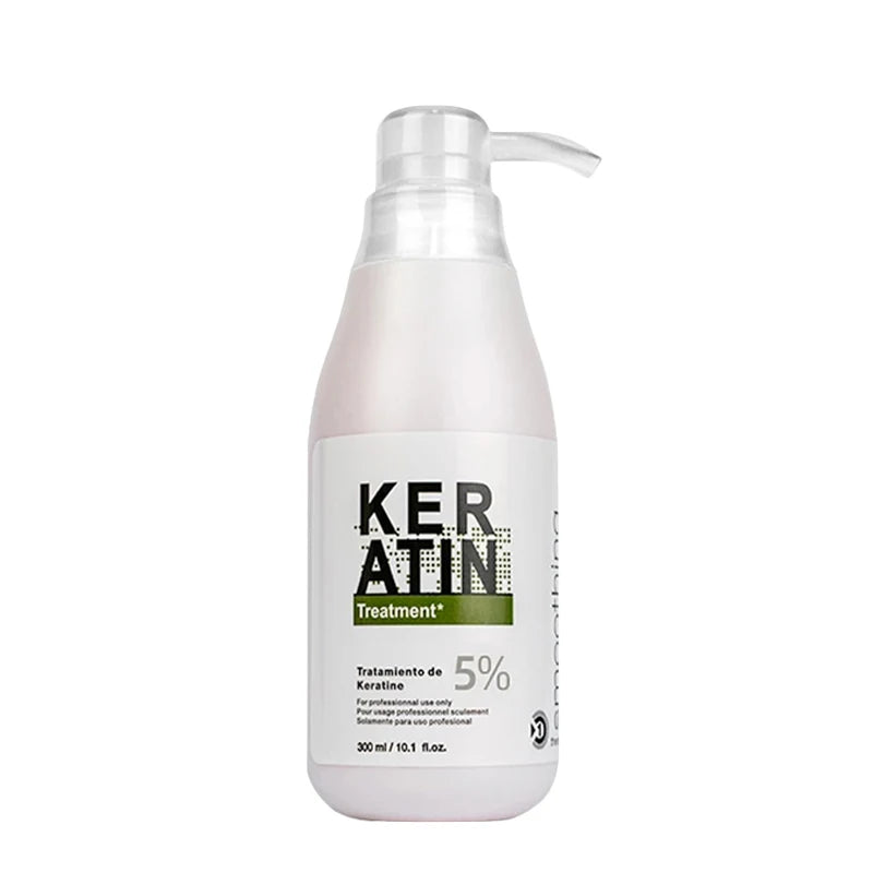 Brazilian Keratin Hair Treatment Formalin Professional Straightening Smoothing Curly Hair Frizz Dry Repair Cream Hair Care