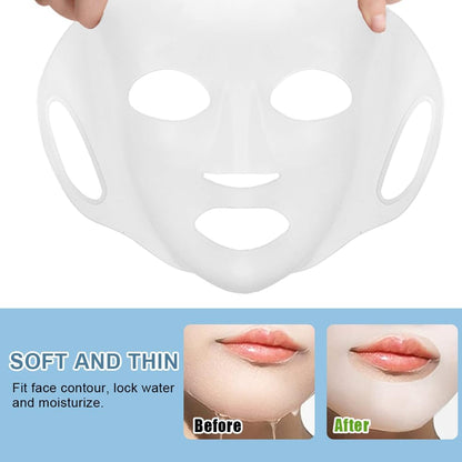Couverture De Masque De Visage, Masque Facial De Silicone Pour Le Masques Silicone Visage Pour Les Hommes Et Les Femmes Réutilisable De Masque Pour Les Masques En Flocons