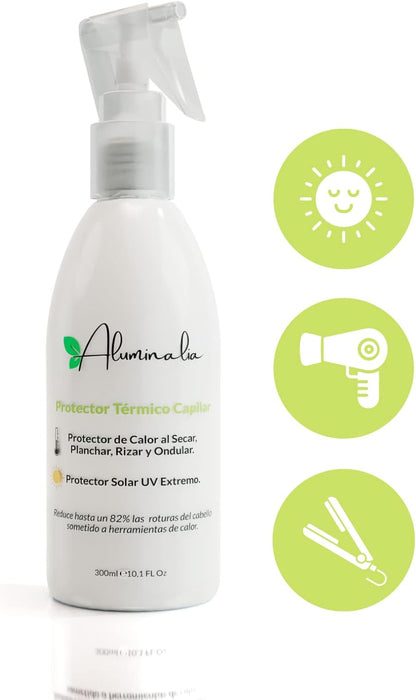 Spray De Protection Chaleur Cheveux - Spray Thermoprotecteur Cheveux Contre Lisseurs, Sèche-Cheveux Et Des Fers À Friser - Protection Des Cheveux Contre Les Rayons UV Du Soleil (300 Ml)