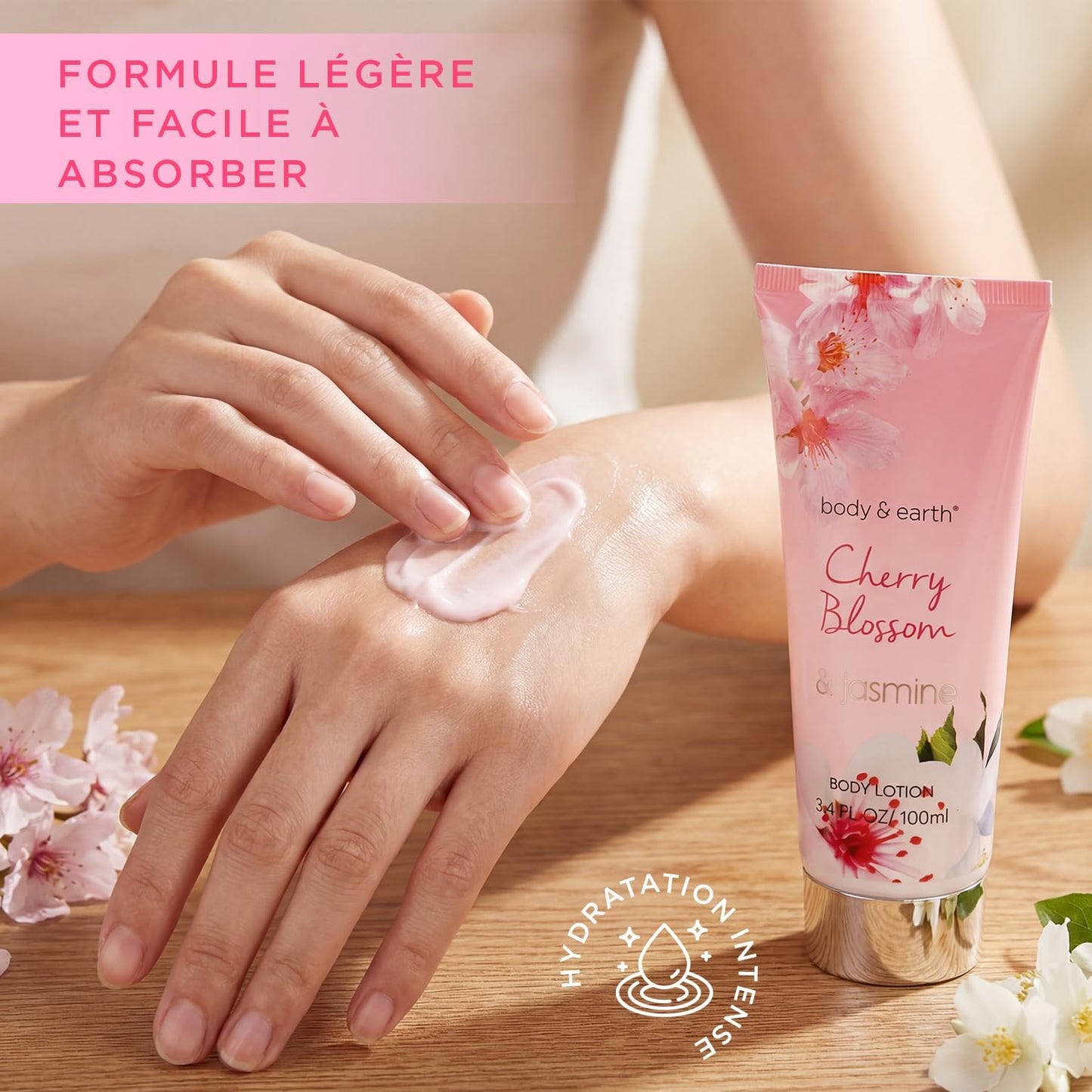 Coffret Soin - 8 Pièces Coffret Cadeau Femme | Cadeau D'Anniversaire Pour Femme Au Parfum De Cerisier En Fleur Et De Jasmin, Cadeau De Noël Pour La Famille Et Les Amis