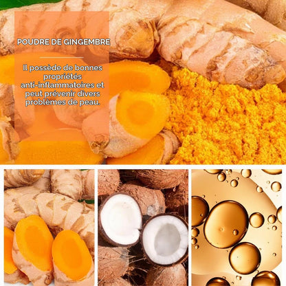 Soins Pour Le Visage À La Curcuma, 5 Produits Skincare Coffret Beauté Femme Avec Nettoyant, Huile De Curcuma, Serum Hydratant Visage, Creme Visage, Savon Au Curcuma, Coffret Cadeau Femme