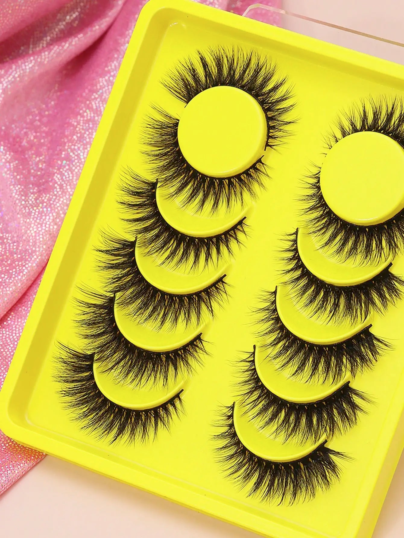 5 Pairs Cat Eye Lashes Faux Mink Eyelashes Winged End Eye Elongated Eyelashes Natural Long Manga Lashes Fake Lashes Makeup