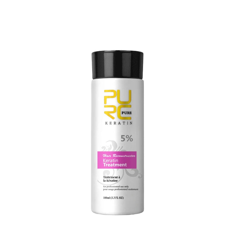 Brazilian Keratin Hair Treatment Formalin Professional Straightening Smoothing Curly Hair Frizz Dry Repair Cream Hair Care