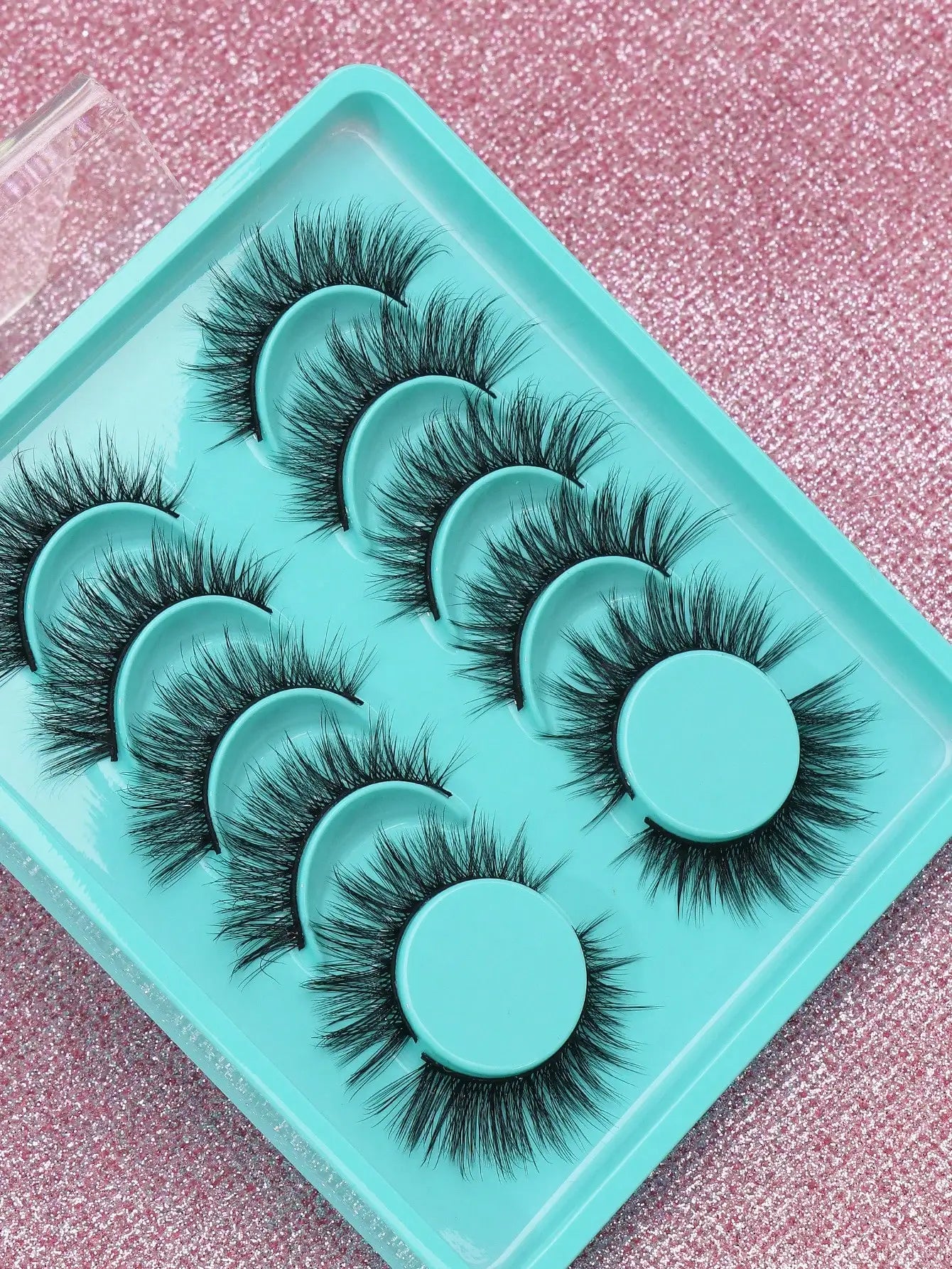 5 Pairs Cat Eye Lashes Faux Mink Eyelashes Winged End Eye Elongated Eyelashes Natural Long Manga Lashes Fake Lashes Makeup