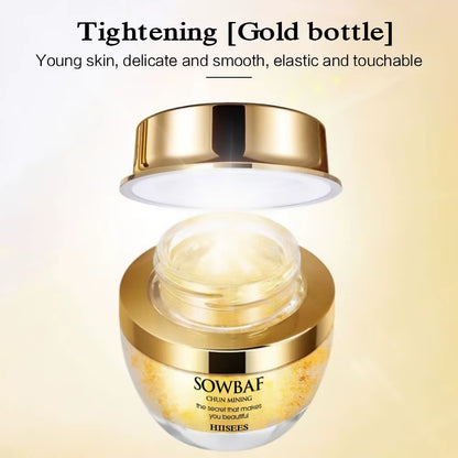 24K Gold Snail Collagen Face Cream Moisturizing Skincare Essential Brightening Anti- Aging Wrinkle Whitening Face Skin Care 50Ml