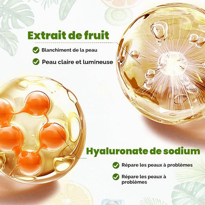 Masque Visage Au Fruit, Beauté De Masque Visage Tissu Hydratant, Coréen Masque De Réparation De La Peau, Vegan Masque De Visage Biologique, Hydratation Profonde, 7 Pieases
