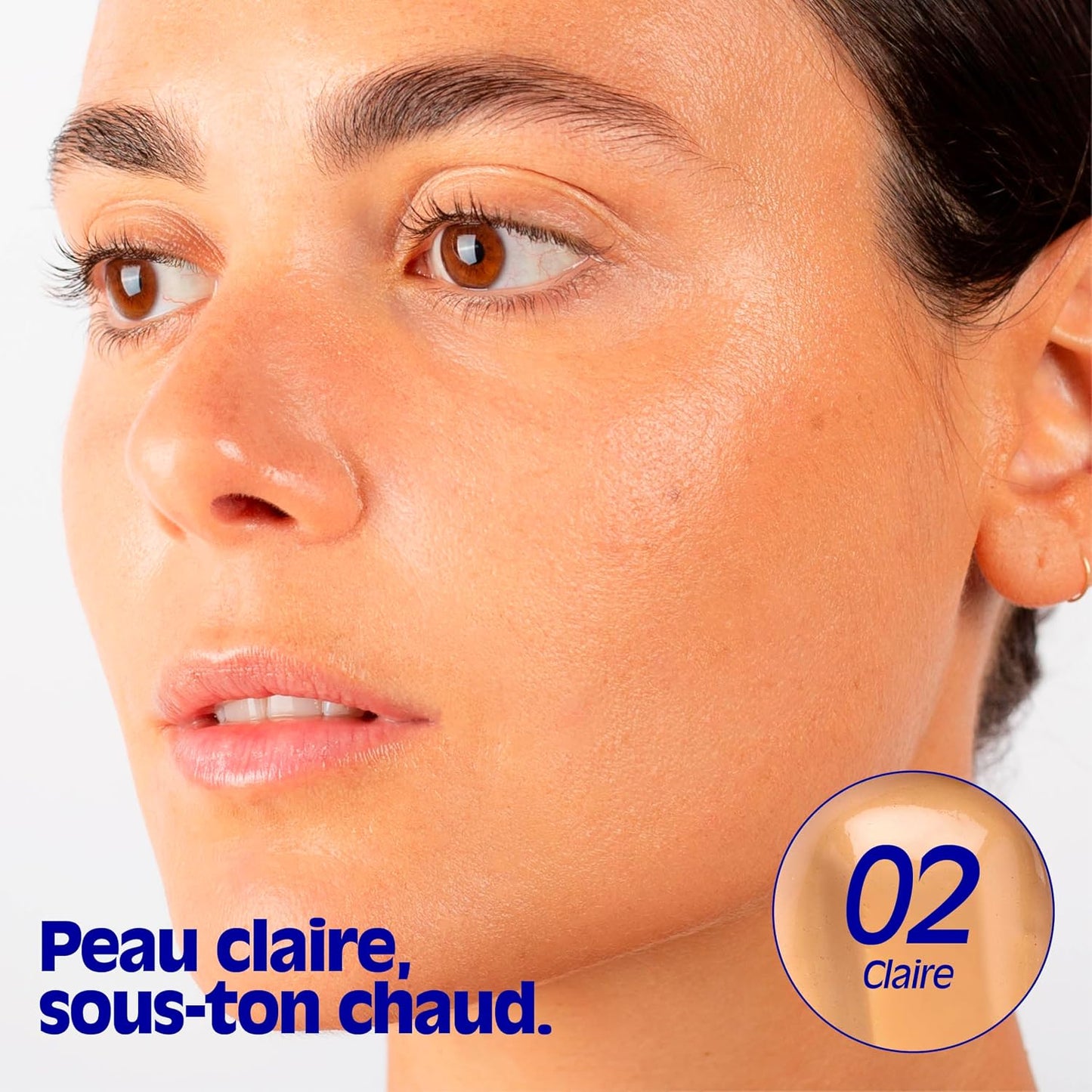 - Sérum Teinté Soin Hydratant 30 Ml - Hydratation Intense & Glow Naturel - Peaux Sèches À Très Sèches - Acide Hyaluronique - 99% Naturel - Vegan - 02 Claire | Sérum Hydratant À L'Acide Hyaluronique - Teinte De Peau - Base Légère - 99 % D'Ingrédients Naturels - 02 Clair