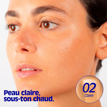 - Sérum Teinté Soin Hydratant 30 Ml - Hydratation Intense & Glow Naturel - Peaux Sèches À Très Sèches - Acide Hyaluronique - 99% Naturel - Vegan - 02 Claire | Sérum Hydratant À L'Acide Hyaluronique - Teinte De Peau - Base Légère - 99 % D'Ingrédients Naturels - 02 Clair
