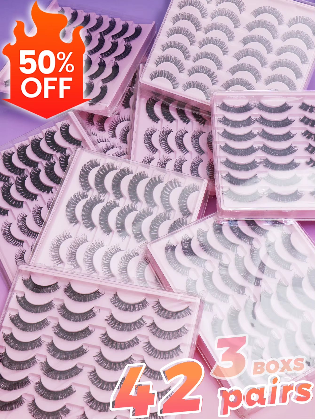 5 Pairs Cat Eye Lashes Faux Mink Eyelashes Winged End Eye Elongated Eyelashes Natural Long Manga Lashes Fake Lashes Makeup