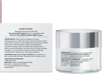 Crème Anti-Rides Pour Le Visage - Pour Peaux Sensibles - Avec Coenzyme Q10 - 48 G