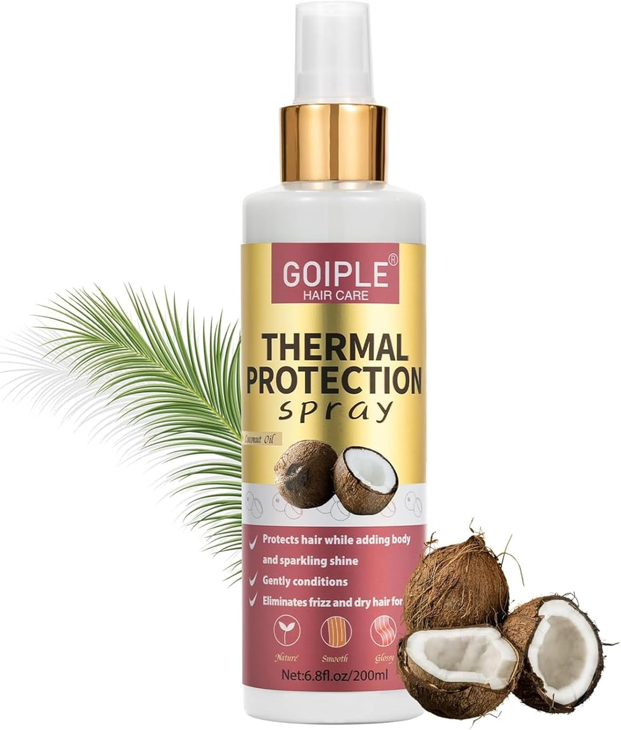 Spray Protecteur Contre La Chaleur Pour Les Cheveux Produit Protecteur Contre La Chaleur - Coconut Hair Heat Protectant Benefit Treatment Spray Thermal Protector Spray