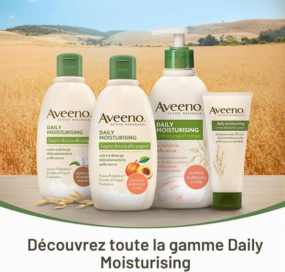 Daily Mosturising Crème Pour Le Corps Hydratant Au Yaourt, Crème Pour Le Corps Parfumée Au Miel Et Abricot, Crème Hydratante Pour Le Corps Peau Sèche À L'Avoine Et Le Yaourt Grec, 300 Ml