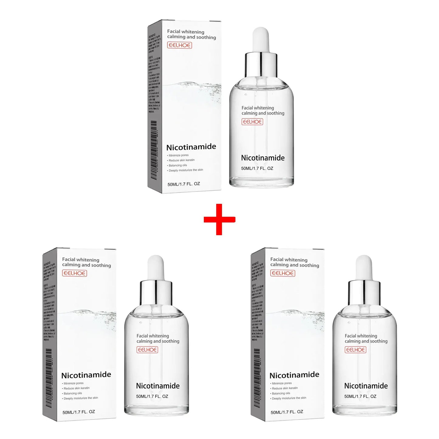 Nicotinamide Face Serum Nourish Face Contour Facial W-Hitening Shrink Pores Pigmentation Remover Skin Care Products 50Ml